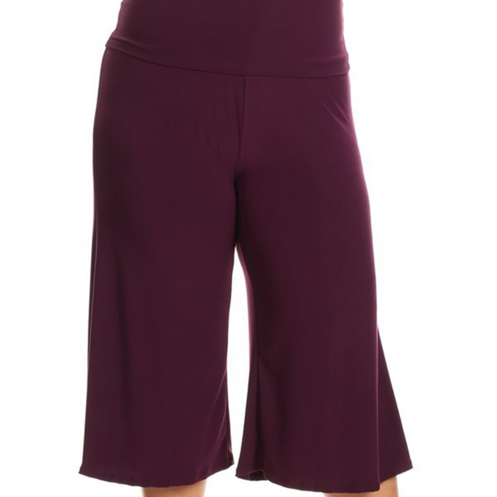 GAUCHO PANTS IN PLUM